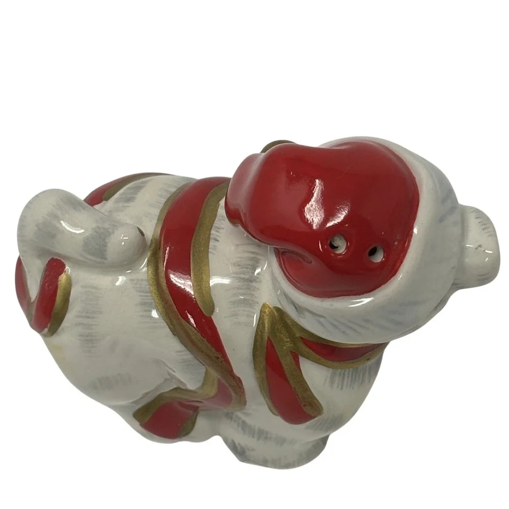 Fitz and Floyd Kitty Kringle Salt and Pepper Shakers Christmas Cat Gift Box Set